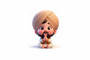 Cute Sikh boy Praying