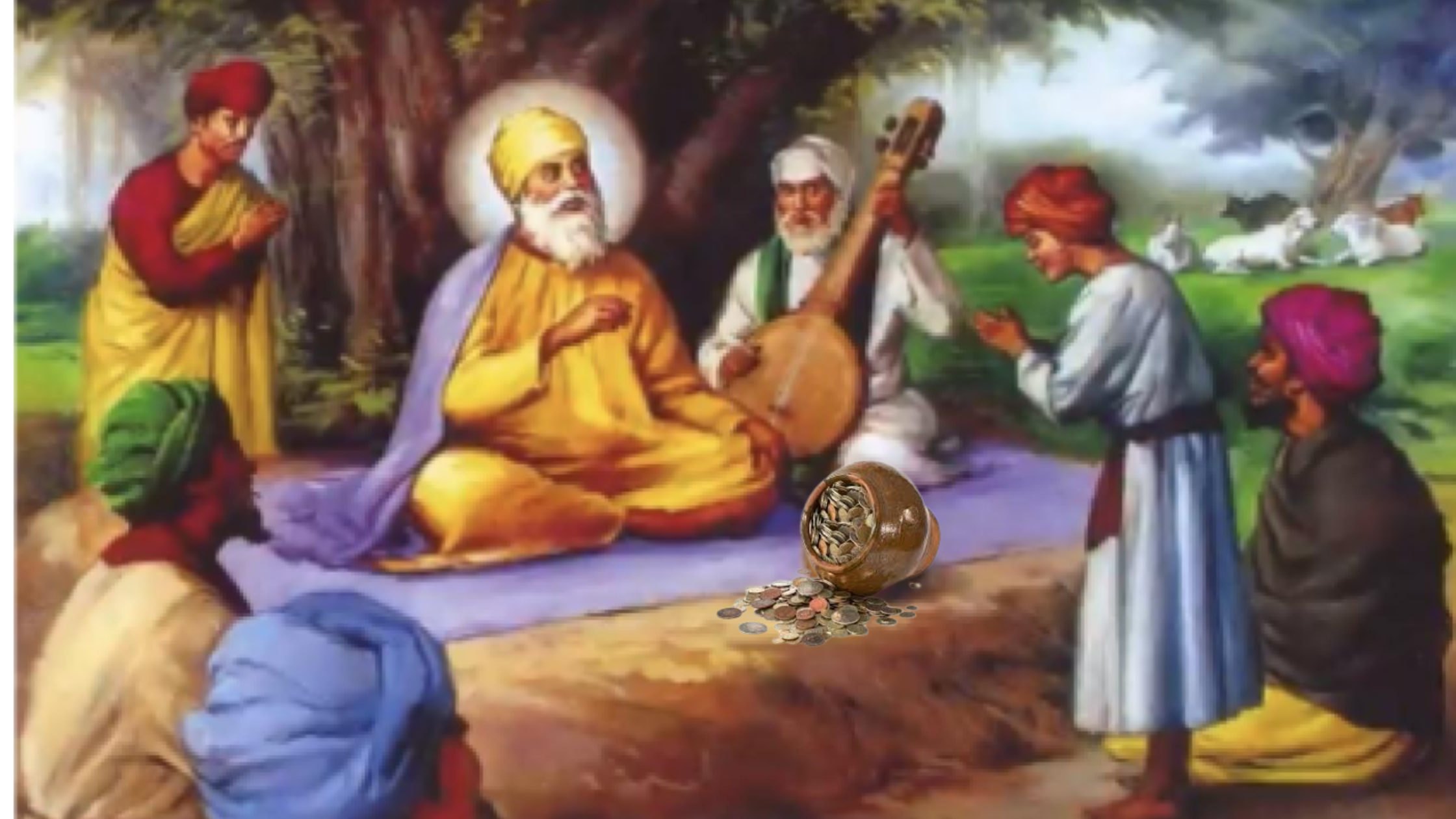 Guru Nanak Dev Ji and Bhai Mardana 